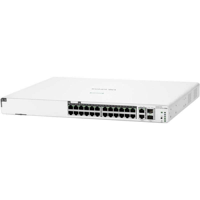 Aruba Instant On 1960 24G 20p Class4 4p Class6 PoE 2XGT 2SFP+ 370W Switch - Thumbnail 1