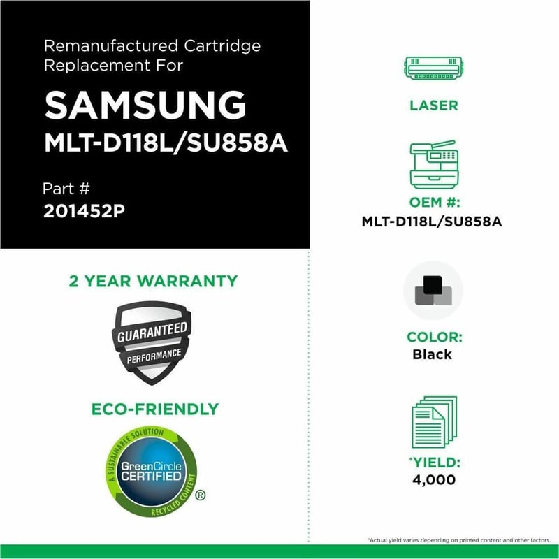 Clover Imaging Remanufactured High Yield Toner Cartridge for Samsung MLT-D118L - Thumbnail 3