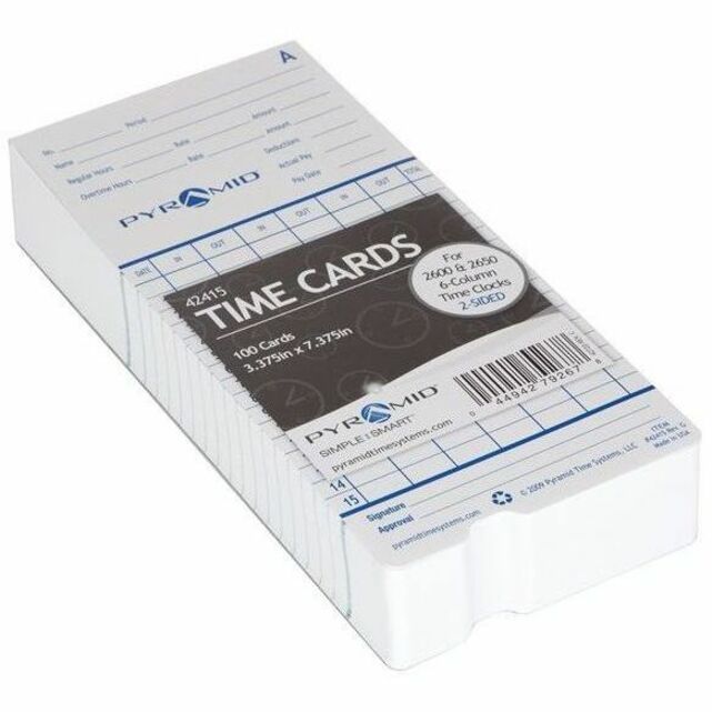 PYRAMID TIME TIME CARD FOR 2600 - Thumbnail 5