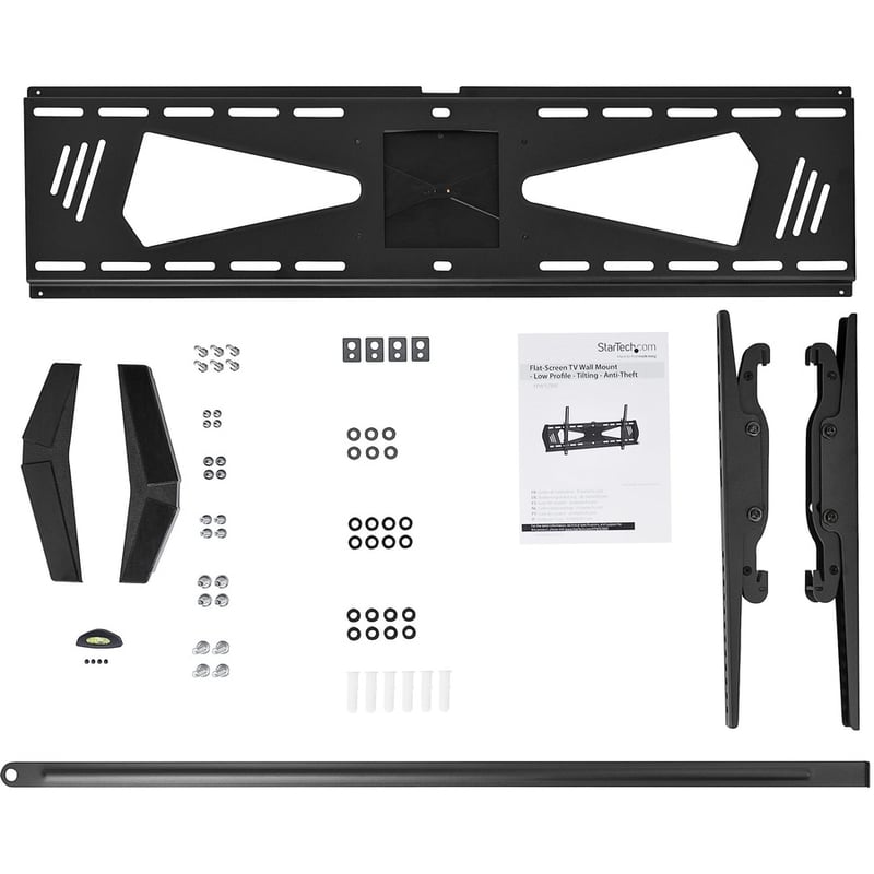 StarTech.com Low Profile TV Mount - Tilting - Anti-Theft - Flat Screen TV Wall Mount for 37" to 75" TVs - VESA Wall Mount - Thumbnail 2
