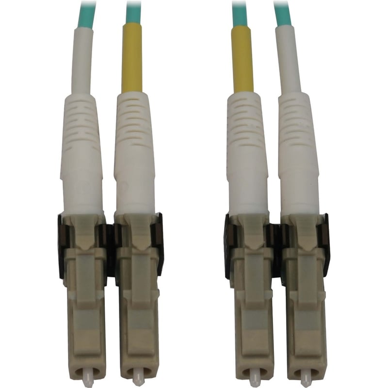 Eaton Tripp Lite Series 400G Multimode 50/125 OM3 Switchable Fiber Optic Cable (Duplex LC-PC M/M), LSZH, Aqua, 1 m (3.3 ft.) - Thumbnail 1