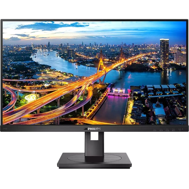 PHILIPS 243B1 - 24" Monitor, LED, FHD (1920x1080), HDMI, DP, USB-C, USB-Hub, 4 Year Manufacturer Warranty - Thumbnail 1