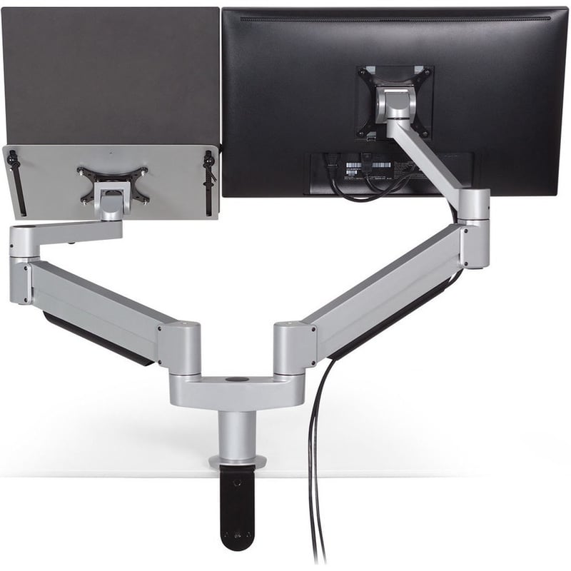 HAT 7050-1000-500SR Mounting Arm for Notebook, Monitor - Silver - TAA Compliant - Thumbnail 4