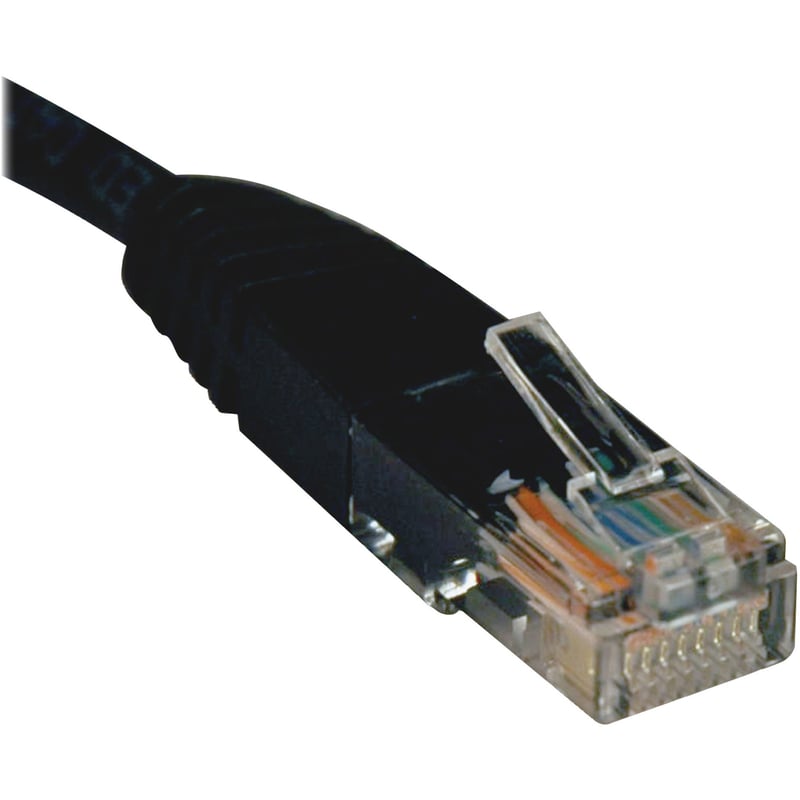 Eaton Tripp Lite Series Cat5e 350 MHz Molded (UTP) Ethernet Cable (RJ45 M/M), PoE - Black, 7 ft. (2.13 m) - Thumbnail 1