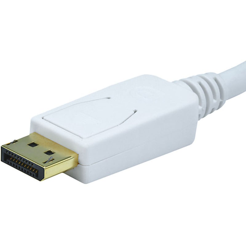 6FT 28AWG DP TO VGA CABLE - WHITE - Thumbnail 2