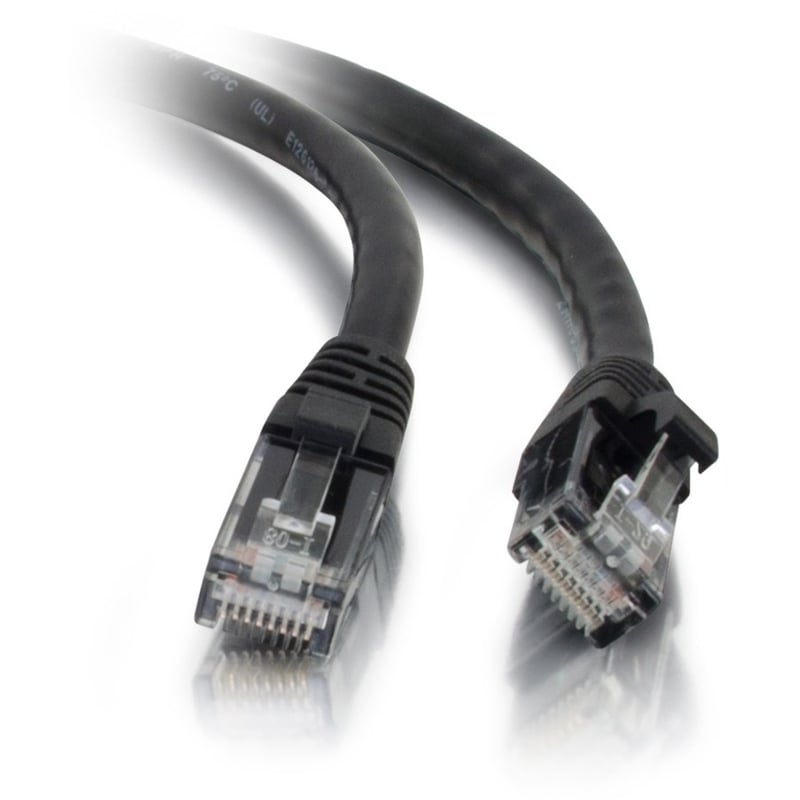 C2G 5ft Cat5e Ethernet Cable - Snagless Unshielded (UTP) - Black - Thumbnail 1