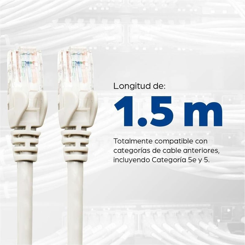 5 FT WHITE CAT6 SNAGLESS PATCH CABLE - Thumbnail 4