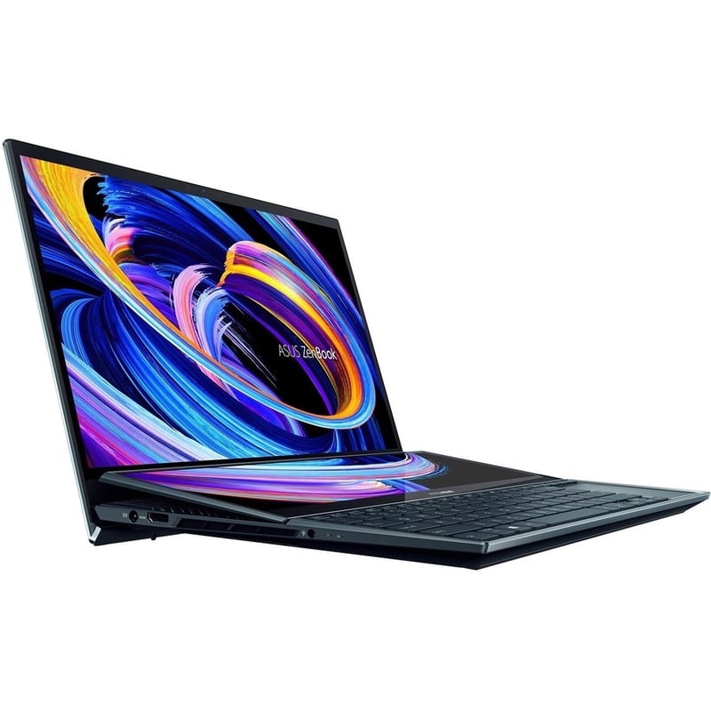 Asus ZenBook Pro Duo 15 OLED UX582 UX582ZM-XS96T 15.6" Touchscreen Notebook - 4K UHD - Intel Core i9 12th Gen i9-12900H - 32 GB - 1 TB SSD - Celestial Blue