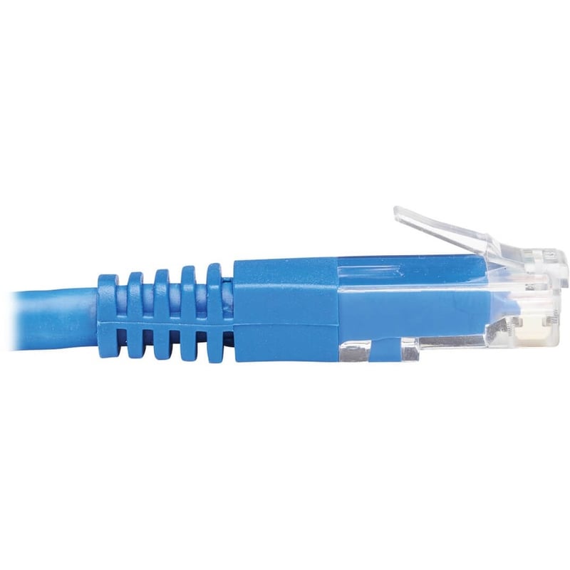 Eaton Tripp Lite Series Left-Angle Cat6 Gigabit Molded UTP Ethernet Cable (RJ45 Left-Angle M to RJ45 M), Blue, 20 ft. (6.09 m) - Thumbnail 5
