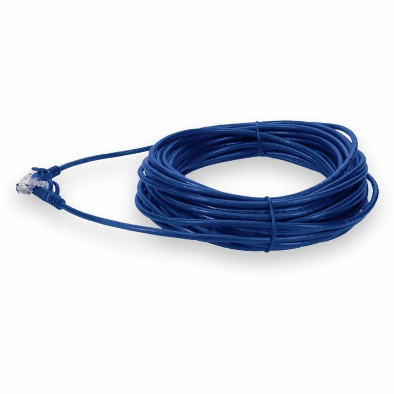 AddOn 15ft Blue CAT 6 Slim PVC Ethernet Cable Non-Booted RJ-45 M/M - Thumbnail 2