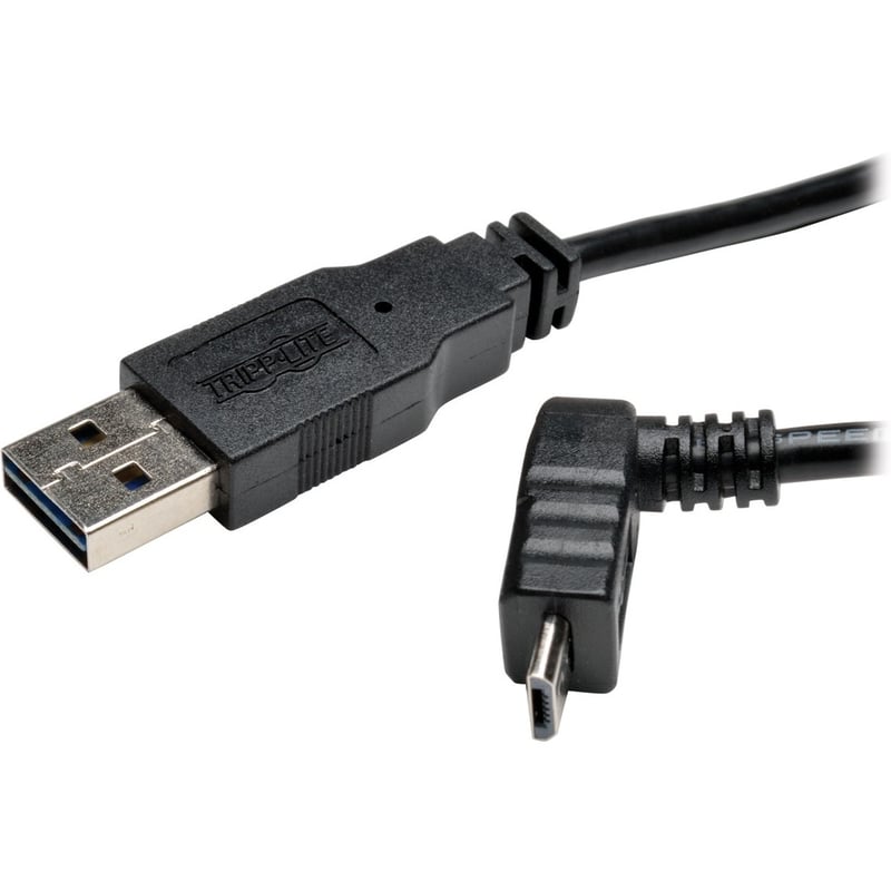 Eaton Tripp Lite Series Universal Reversible USB 2.0 Cable (Reversible A to Up-Angle 5Pin Micro B M/M), 6 ft. (1.83 m) - Thumbnail 1