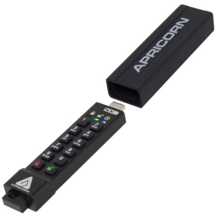 Apricorn Aegis Secure Key 3NXC 16GB USB 3.2 (Gen 1) Type C Flash Drive - Thumbnail 3