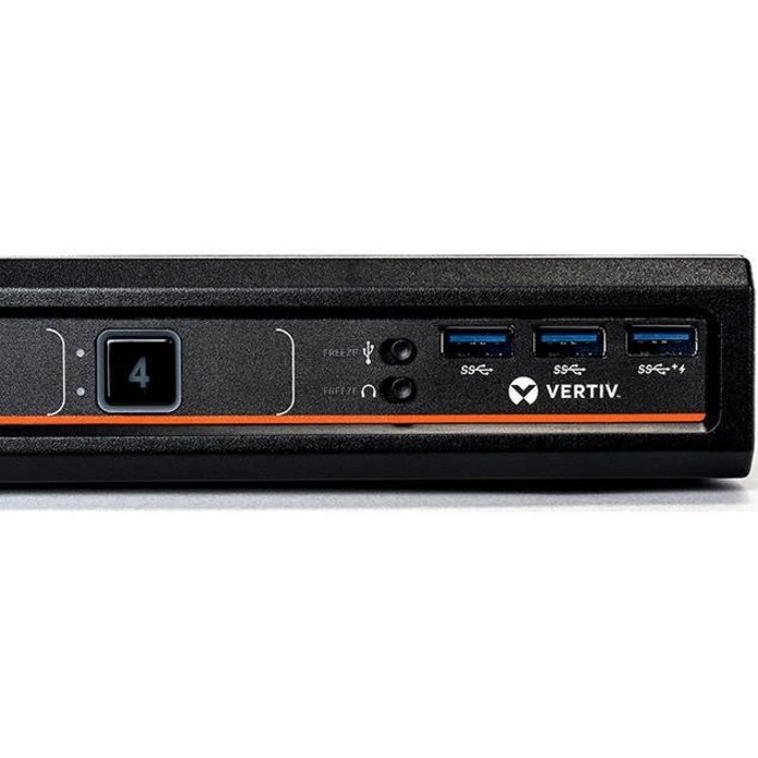 Vertiv Avocent Commercial MultiViewer KVM Switch | 4 port | Dual AC Power - Thumbnail 2