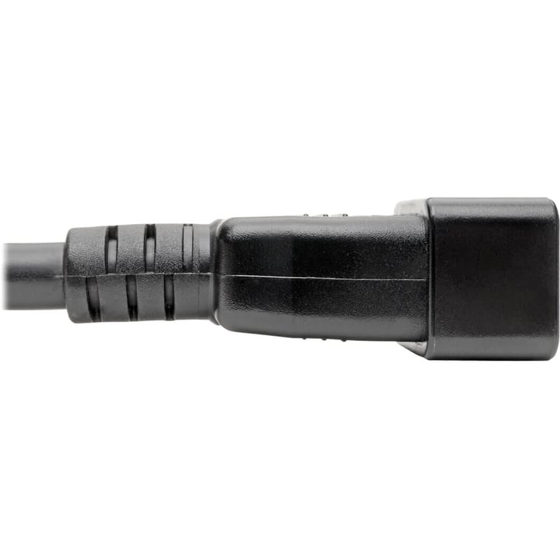 Eaton Tripp Lite Series C20 to C13 Power Cord for Computer - Heavy-Duty, 15A, 100-250V, 14 AWG, 3 ft. (0.91 m), Black - Thumbnail 3