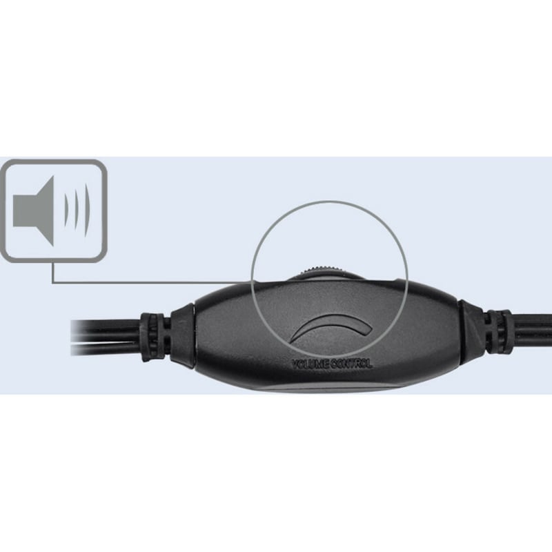 Adesso Xtream H4 - 3.5mm Stereo Headset with Microphone - Noise Cancelling - Wired- 6 ft cable- Lightweight - Thumbnail 5
