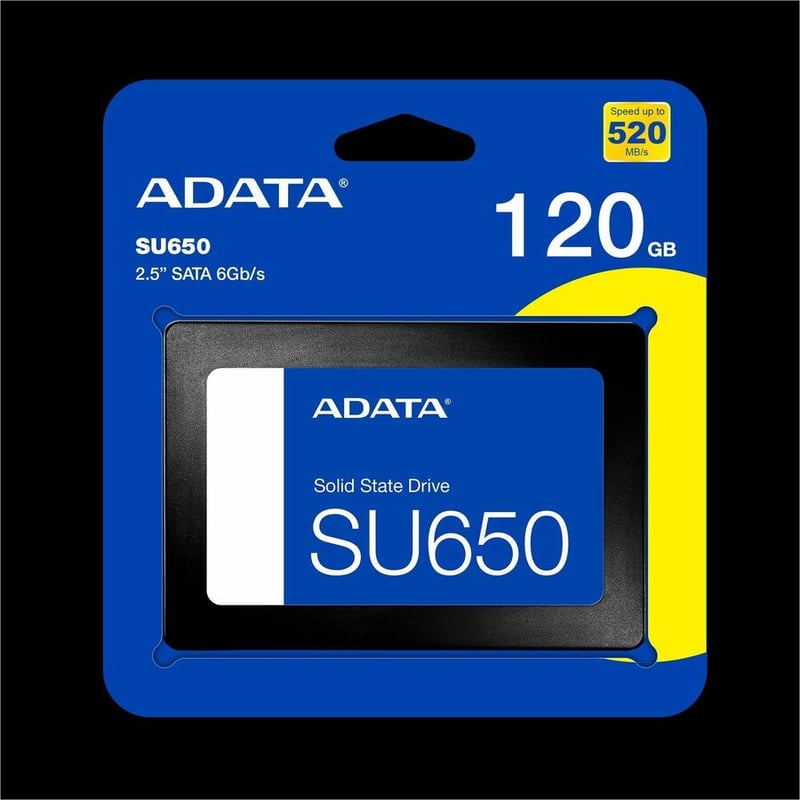 Adata Ultimate SU650 ASU650SS-120GT-R 120 GB Solid State Drive - 2.5" Internal - SATA (SATA/600) - Black - Thumbnail 5