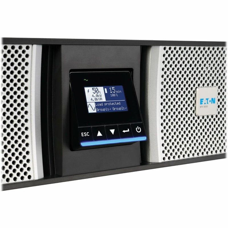 Eaton 9PX G2 8000VA 8000W 208/120V Online Double-Conversion UPS - Hardwired Input, 18x 5-20R and 3x L6-30R Outlets, Cybersecure Network Card, Maintenance Bypass, Extended Run, 7U Rack/Tower - Thumbnail 5