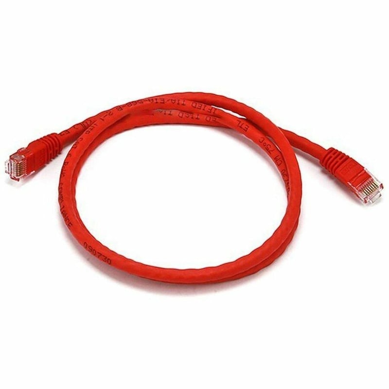 CAT6 BARE COPPER ETHERNET CABLE- RED 3FT - Thumbnail 4