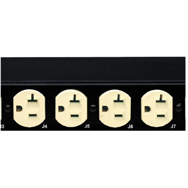 Eaton Basic rack PDU, 0U, L21-30P input, 8.6 kW max, 120/208V, 24A, 10 ft cord, Three-phase, TAA compliant, Outlets: (24) 5-20R