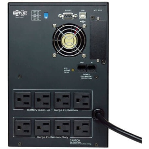 Tripp Lite by Eaton UPS SmartPro 120V 750VA 500W Line-Interactive Sine Wave UPS Tower Network Card Options USB DB9 Serial - Thumbnail 2