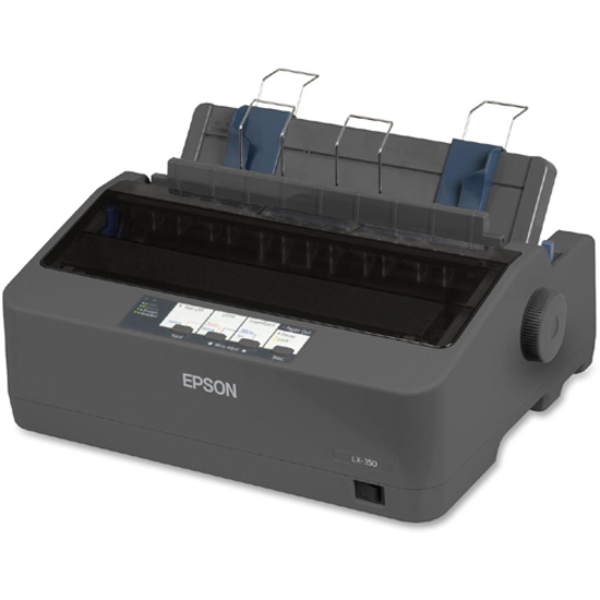 Epson LX-350 9-pin Dot Matrix Printer - Monochrome - Energy Star - Black - Thumbnail 2
