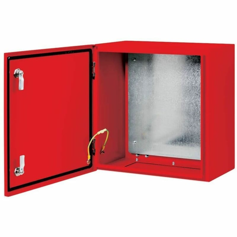 Tripp Lite by Eaton SmartRack Outdoor Industrial Enclosure with Lock - NEMA 4, Surface Mount, Metal Construction, 18 x 18 x 10 in., Red - Thumbnail 3