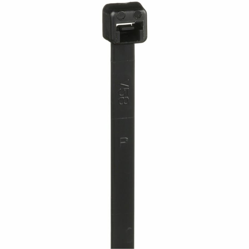 Panduit Cable Tie, Black, UV Nylon 612, 9.8" , 50lb, PK100 - Thumbnail 2