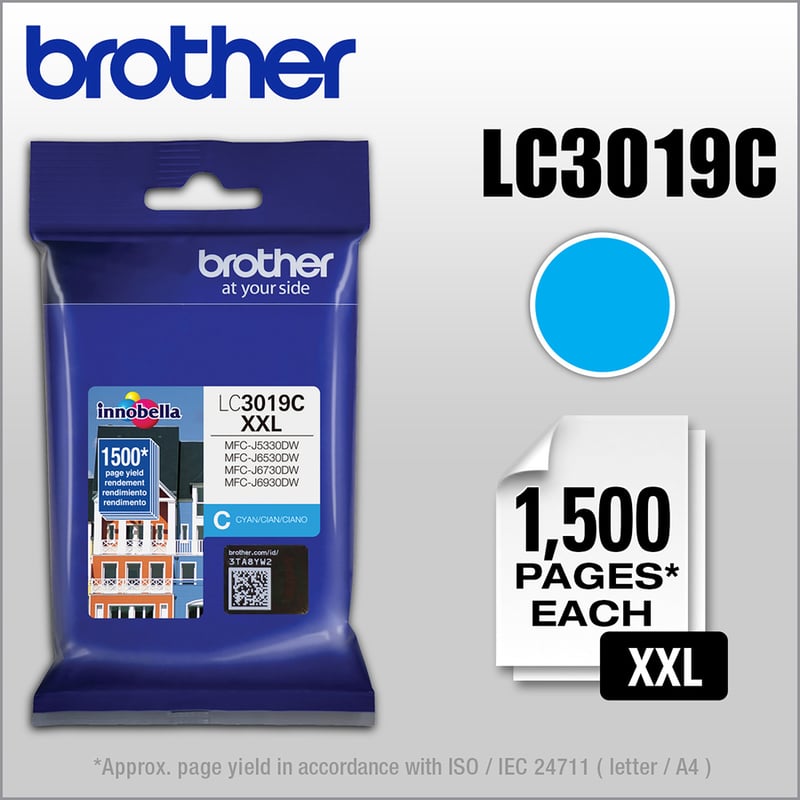 Brother Innobella LC3019C Original Ink Cartridge - Thumbnail 2