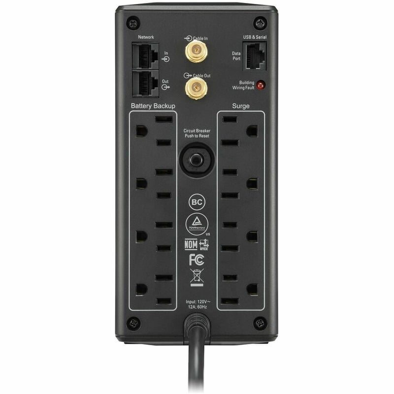 APC by Schneider Electric Back UPS Pro BX1000M, Compact Tower, 1000VA, AVR, LCD, 120V
