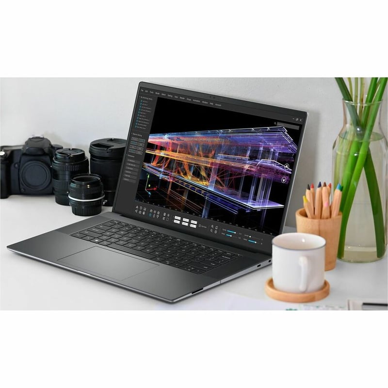 Dell Precision 5000 5490 14" Mobile Workstation - Full HD Plus - 60 Hz - Intel Core Ultra 7 155H - vPro Technology - 16 GB - 512 GB SSD - Aluminum Titan Gray - Thumbnail 3