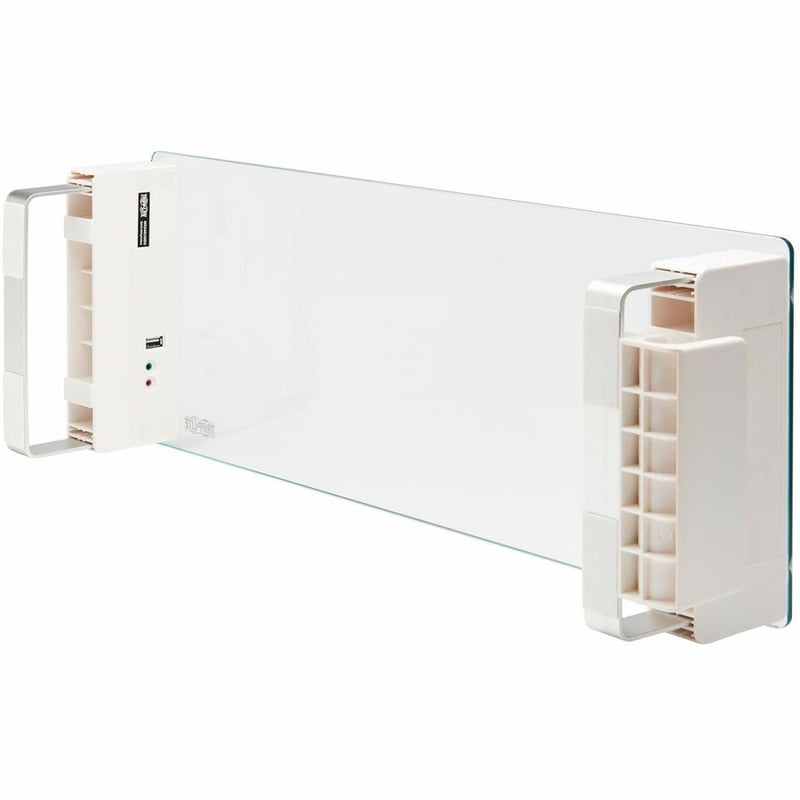Tripp Lite by Eaton Monitor Riser for Desk - Height Adjustable, Glass Top, USB and Audio Ports - Thumbnail 4
