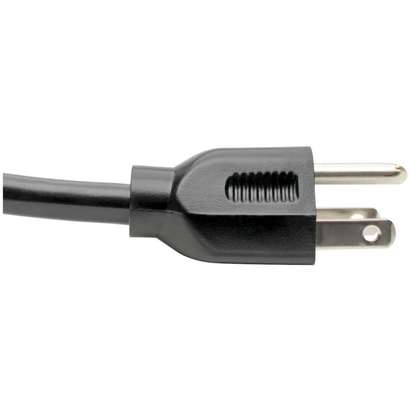 Eaton Tripp Lite Series Power Cord, NEMA 5-15P to C15 - Heavy-Duty, 15A, 125V, 14 AWG, 8 ft. (2.43 m), Black - Thumbnail 3