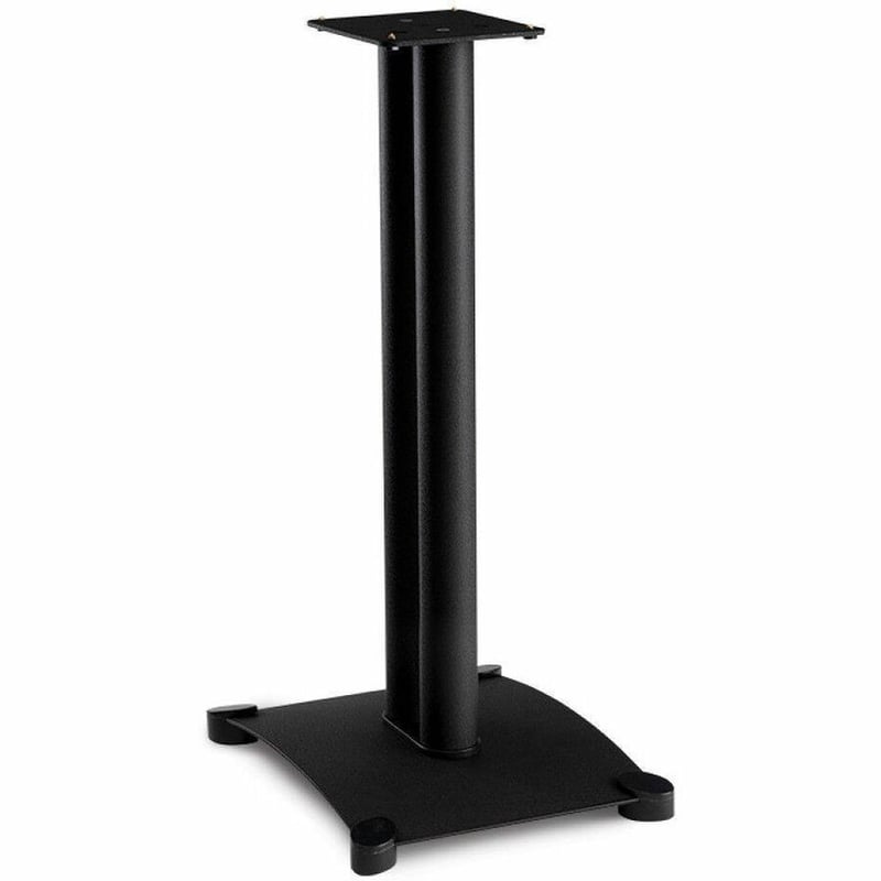 Sanus Steel Series Heavy-Duty Speaker Stand for Bookshelf Speakers - Sold as Pair - 26in Height - Black - Thumbnail 1
