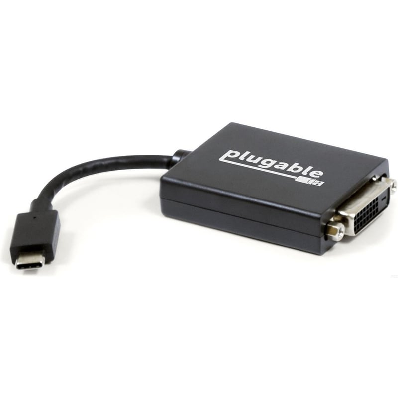 Plugable USB C to DVI Adapter - Connect Your USB-C Laptop to a DVI Display up to 1920x1200 - Thumbnail 1