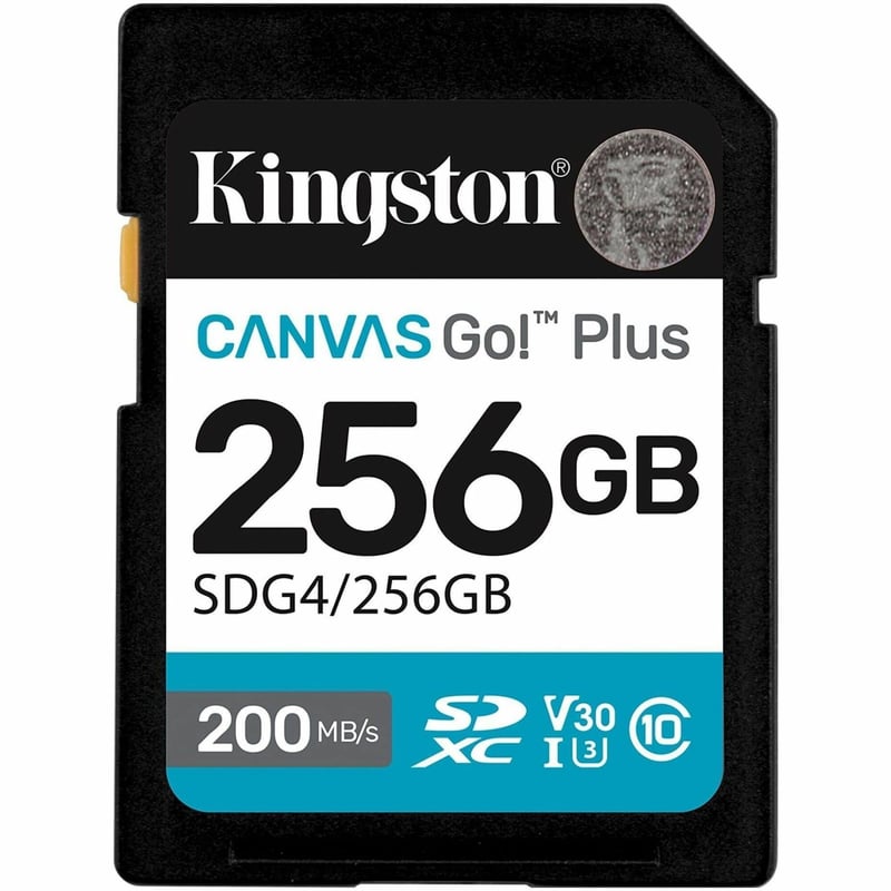 256GB SDXC CANVAS GO PLUS GEN4 200MB/S C10 UHS-I U3 V30 - Thumbnail 1