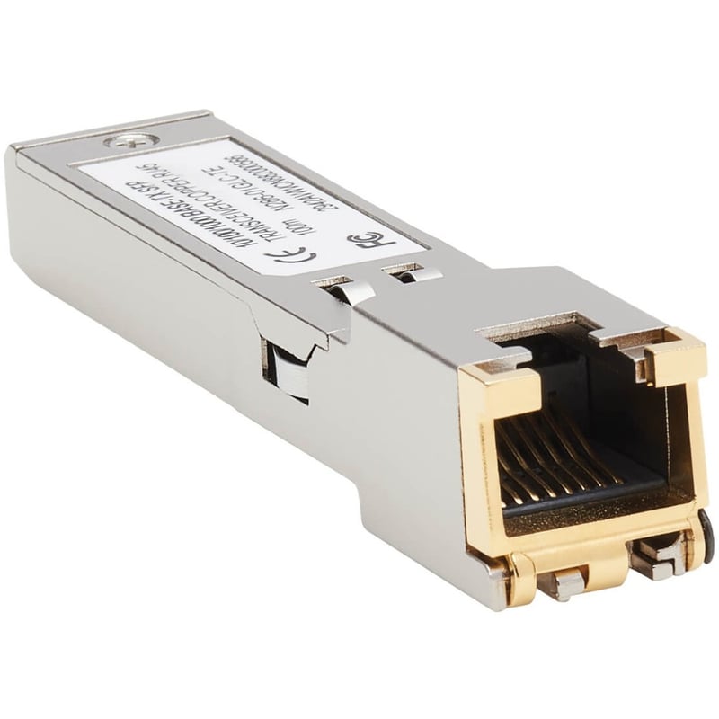 Tripp Lite by Eaton Cisco-Compatible GLC-TE SFP Transceiver - 10/100/1000Base-TX Copper RJ45 Cat6 328.08 ft. (100 m) - Thumbnail 1