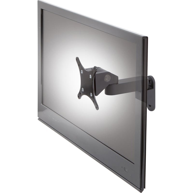 IDEAL FOR MONITORS/TVS UP TO 43IN AND 30 LBS. FEATURES 7IN EXTENSION, TILT UP TO