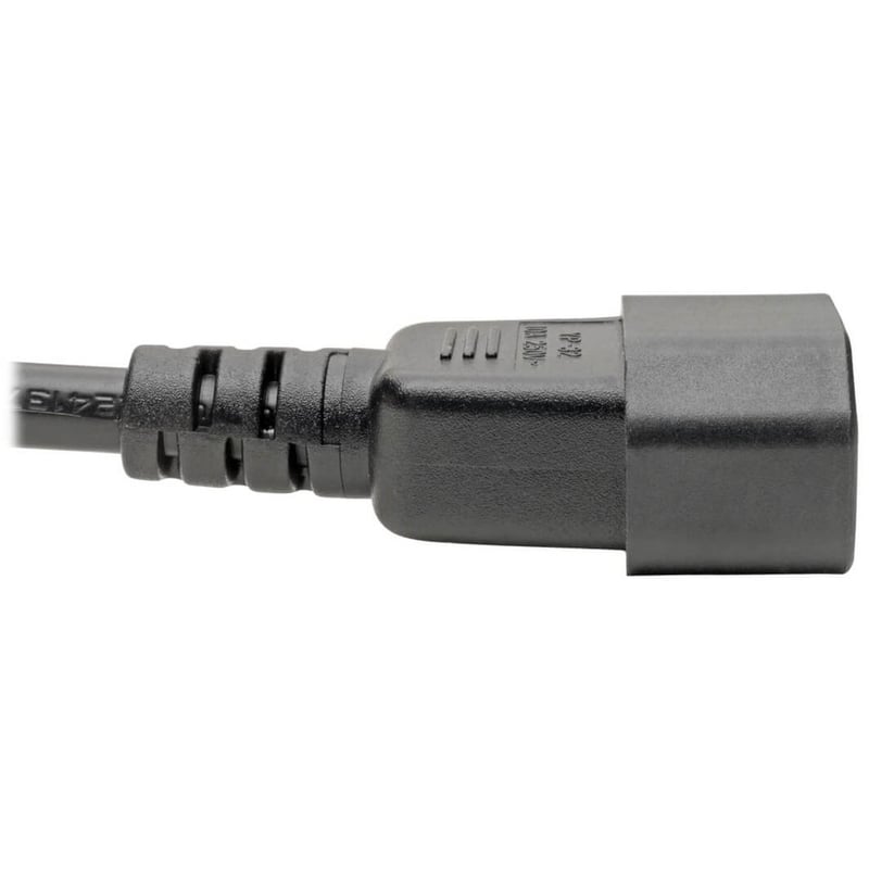 Eaton Tripp Lite Series Laptop Power Adapter Cord, C14 to C5 Adapter - 2.5A, 250V, 18 AWG, 6 in., Black - Thumbnail 3