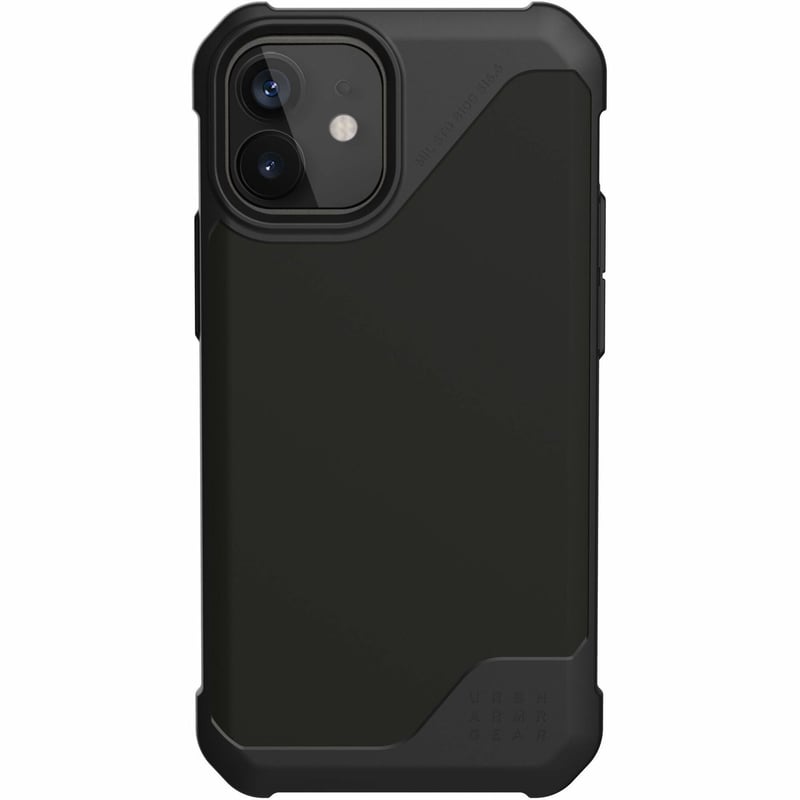 Urban Armor Gear Metropolis LT Series iPhone 12 Mini 5G Case - SATN ARMR Black - Thumbnail 1
