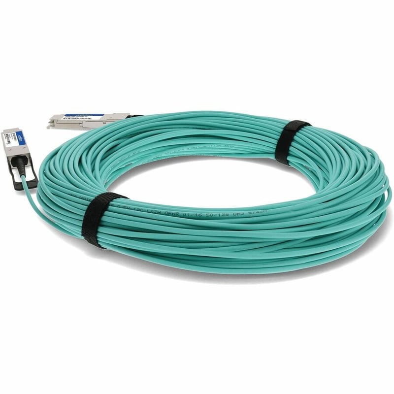 AddOn MSA and TAA Compliant 40GBase-AOC QSFP+ to QSFP+ Active Optical Cable (850nm, MMF, 90m) - Thumbnail 3