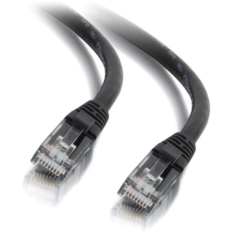 C2G 25ft Cat6 Ethernet Cable - Snagless Unshielded (UTP) - Black - Thumbnail 1