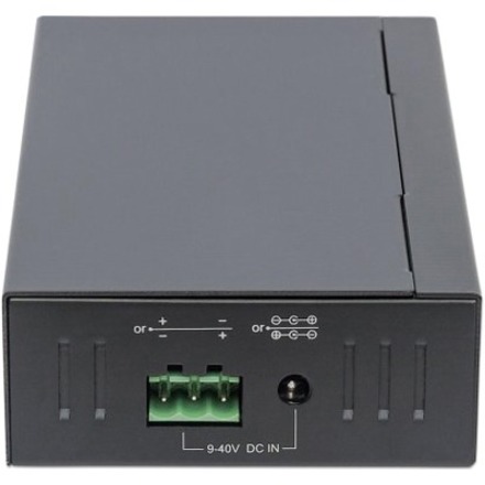 USB-A 7-Port Hub Industrial, 7x USB-A Ports, 5 Gbps (USB 3.2 Gen1 aka USB 3.0), 20 kV ESD Protection, A/C, Bus and Terminal-Block Power Options, DIN Rail, Wall Mountable, Metal Housing, Screw-Lock Security, SuperSpeed USB, Black, Three Year Warranty - Thumbnail 4