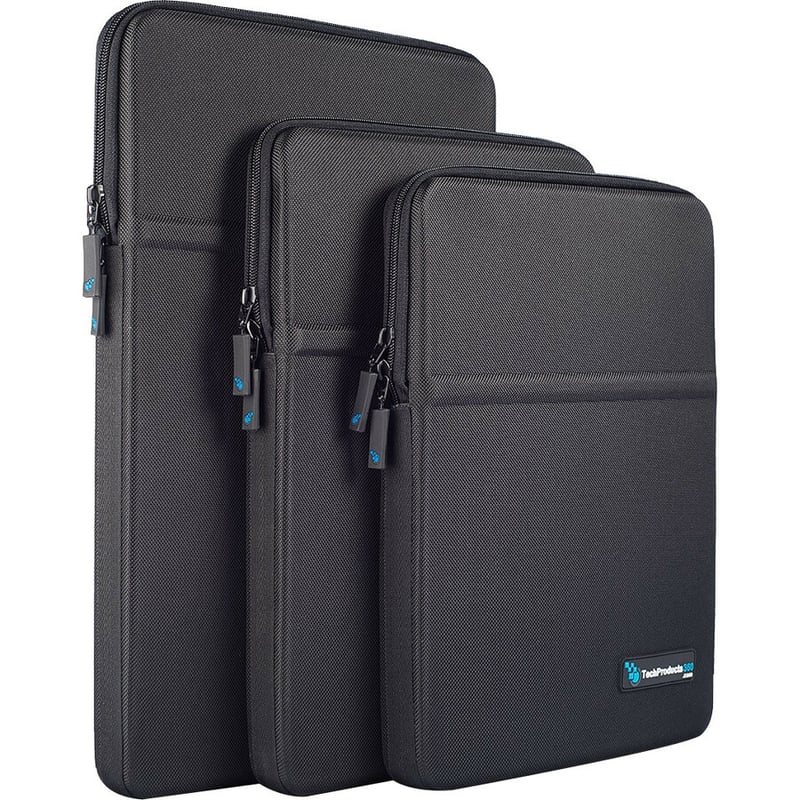 TechProducts360 Carrying Case (Sleeve) for 13" Notebook - Black - Thumbnail 3