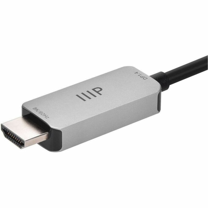 MONOPRICE DISPLAYPORT 1.4 TO 8K HDMI CABLE_ 8K 60HZ_ 32AWG_ 3FT - Thumbnail 4
