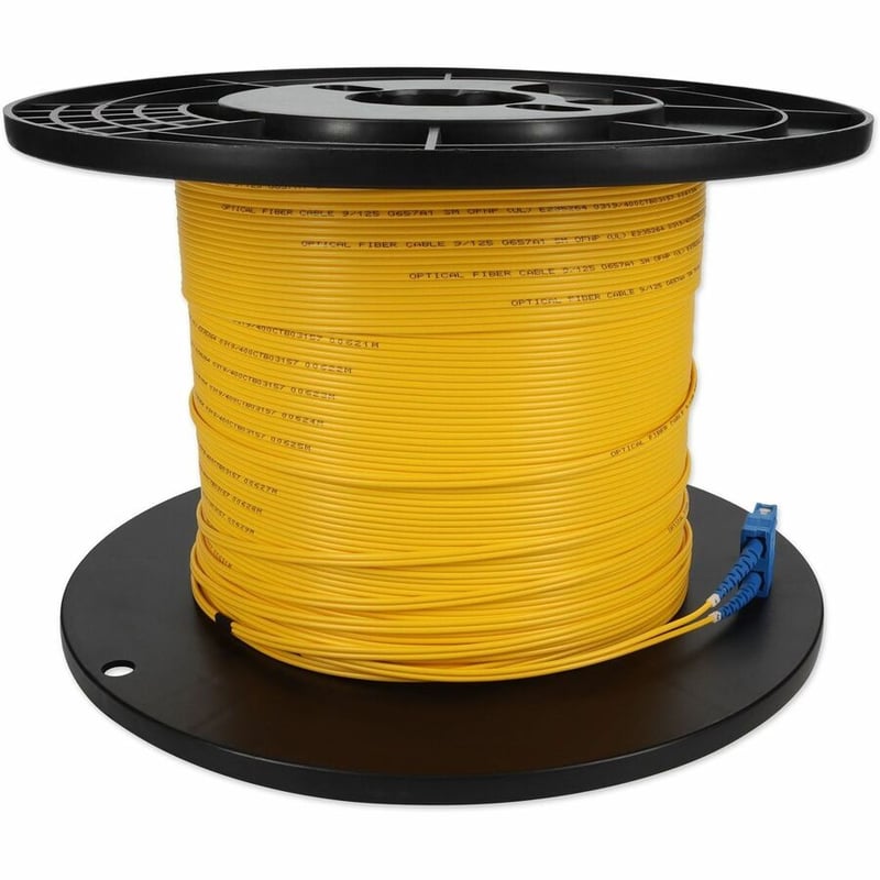 AddOn 99m SC to LC Yellow OS2 Duplex OFNP (Plenum-Rated) SMF Fiber Patch Cable - Thumbnail 5
