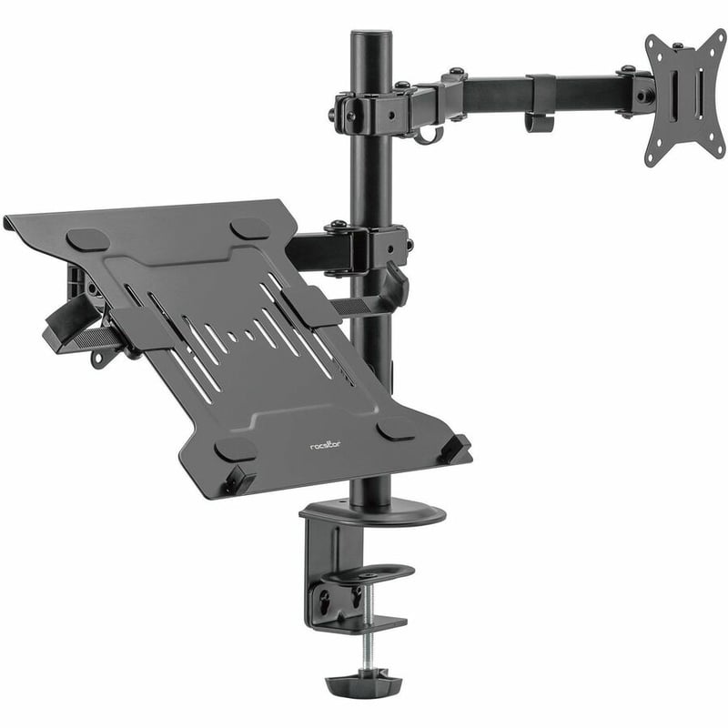 Rocstor ErgoReach Mounting Arm for Display, Monitor, Notebook - Black - Landscape/Portrait - Thumbnail 2