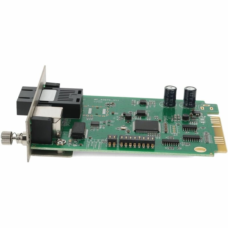 AddOn 10/100/1000Base-TX(RJ-45) to 1000Base-SX(SC) MMF 850nm 550m Media Converter Card for our rack or Standalone Systems - Thumbnail 2
