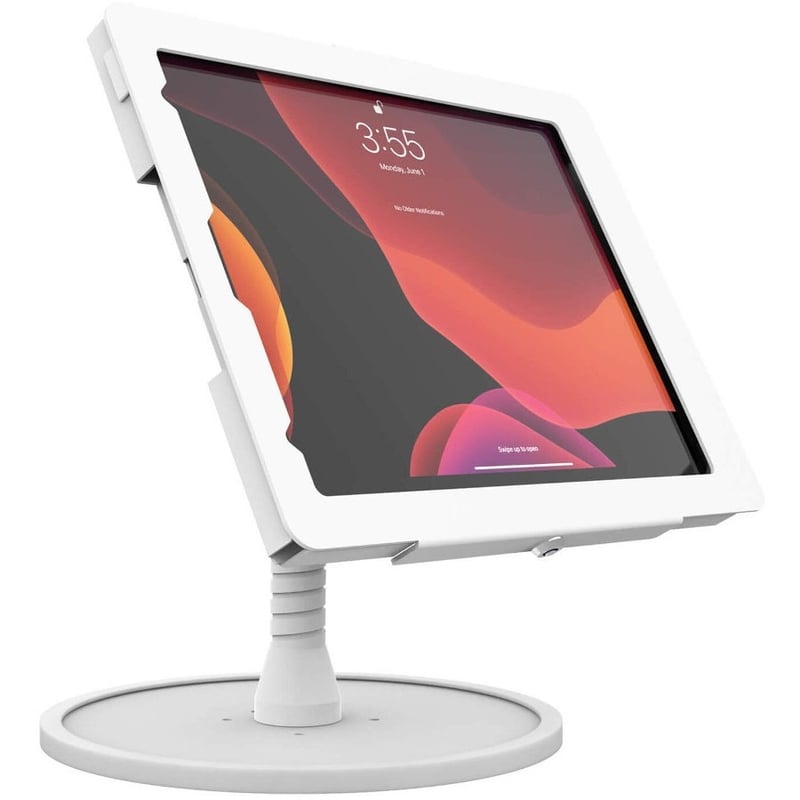 The Joy Factory Elevate II Flex Countertop Stand Kiosk for iPad Pro 12.9" 4th Gen (White) - Thumbnail 1