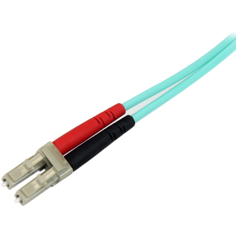StarTech.com 1m (3ft) LC/UPC to SC/UPC OM3 Multimode Fiber Optic Cable, Full Duplex Zipcord Fiber, 100Gbps, LOMMF, LSZH Fiber Patch Cord - Thumbnail 2
