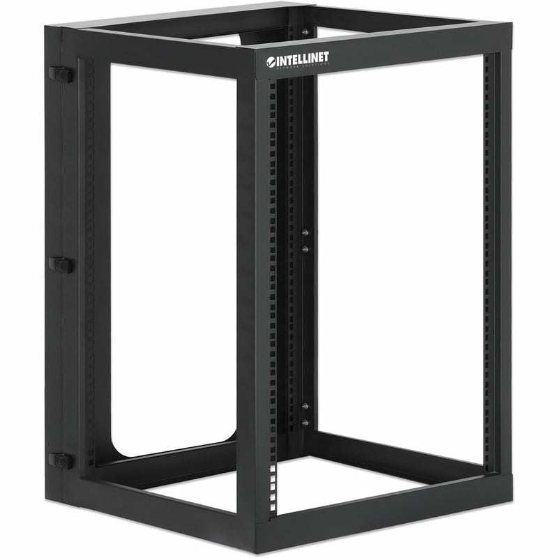 19 IN. WALL MOUNT 4-POST OPEN FRAME NETWORK RACK, 15U - Thumbnail 1